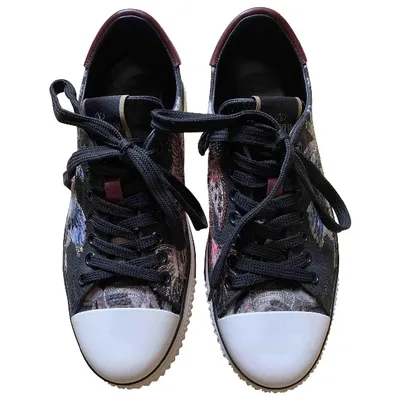 Pre-owned Valentino Garavani Cloth Trainers In Multi