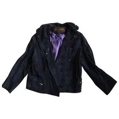 Pre-owned Louis Vuitton Biker Jacket In Navy