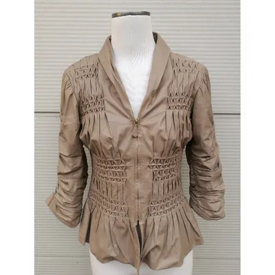 Pre-owned Bottega Veneta Leather Short Vest In Other