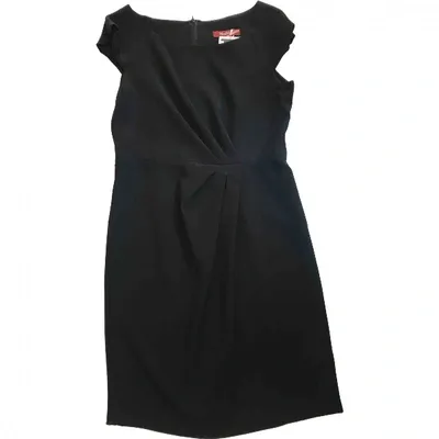 Pre-owned Max Mara Wool Mid-length Dress In Black