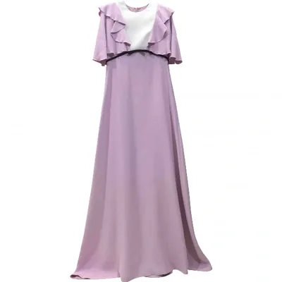 Pre-owned Giambattista Valli Silk Maxi Dress In Pink