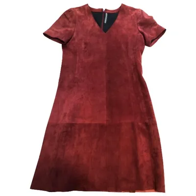 Pre-owned Balenciaga Mid-length Dress In Burgundy