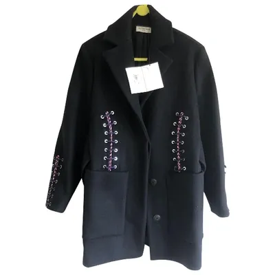 Pre-owned Balenciaga Wool Coat In Black