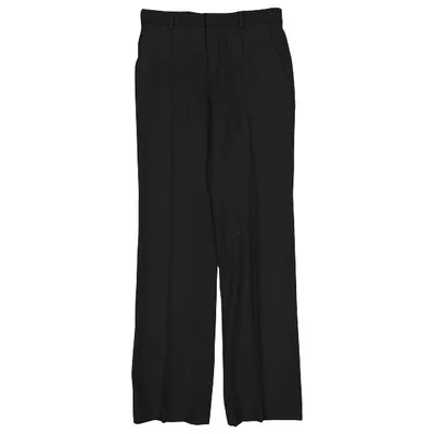 Pre-owned Givenchy Wool Straight Pants In Black