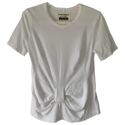 Pre-owned Junya Watanabe White Cotton Top