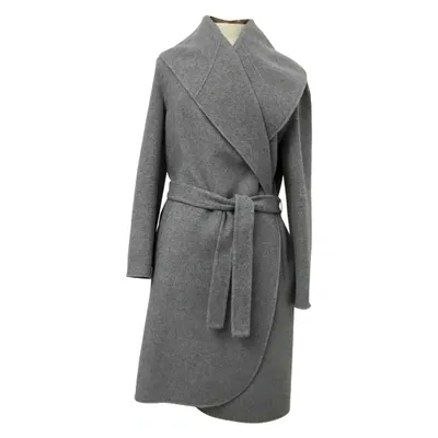 Pre-owned Paule Ka Wool Coat In Grey