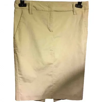 Pre-owned Iceberg Skirt In White