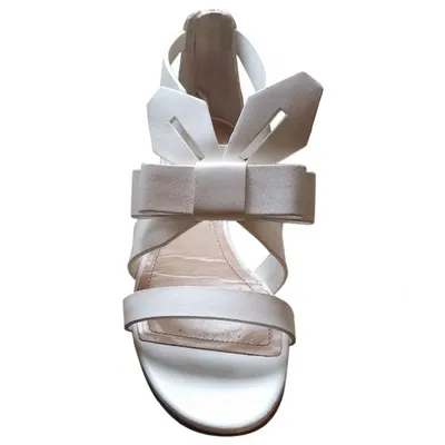 Pre-owned Nicholas Kirkwood Leather Sandals In White