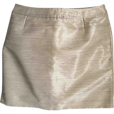 Pre-owned Balenciaga Mini Skirt In Beige