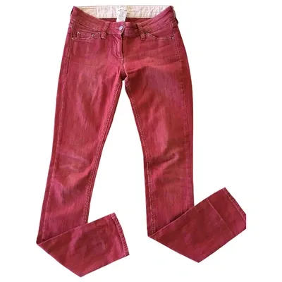 Pre-owned Isabel Marant Straight Jeans In Red