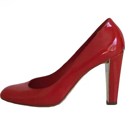 Pre-owned Dior Patent Leather Heels In Red