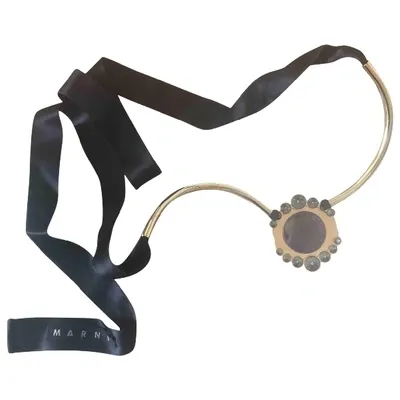 Pre-owned Marni Necklace In Metallic