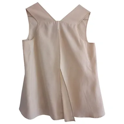 Pre-owned Jil Sander Silk Blouse In White