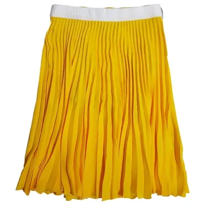 Pre-owned Neil Barrett Mid-length Skirt In Yellow