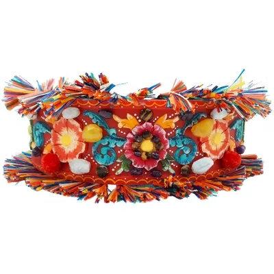 Pre-owned Dolce & Gabbana Leather Belt In Multicolour