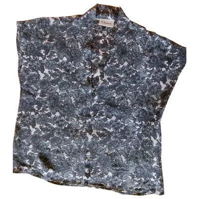 Pre-owned Ganni Grey Viscose Top