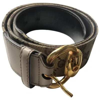 Pre-owned Gucci Cloth Belt In Beige