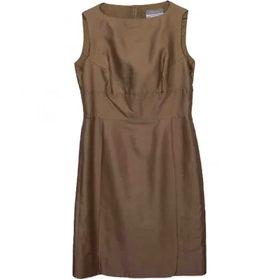 Pre-owned Max Mara Mid-length Dress In Camel