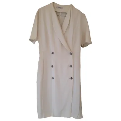 Pre-owned Dior Mid-length Dress In White