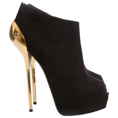 Pre-owned Giuseppe Zanotti Ankle Boots In Black