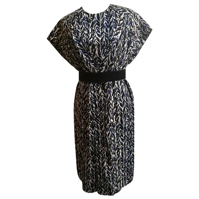 Pre-owned Balenciaga Mid-length Dress In Navy