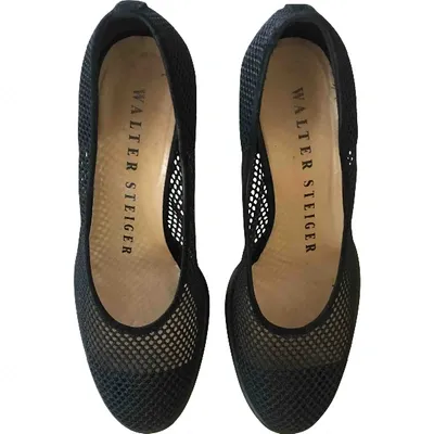 Pre-owned Walter Steiger Heels In Black