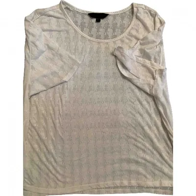 Pre-owned Karl White Cotton Top