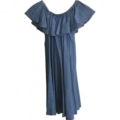 Pre-owned Alexa Chung Mini Dress In Blue