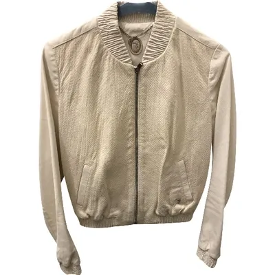 Pre-owned Trussardi Leather Biker Jacket In Other