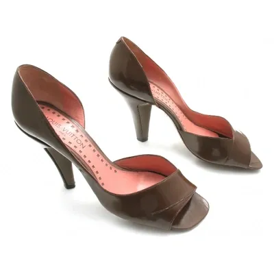 Pre-owned Louis Vuitton Leather Heels In Brown