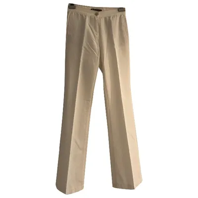 Pre-owned 3x1 Trousers In White