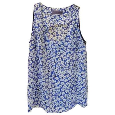 Pre-owned Emanuel Ungaro Silk Vest In Blue