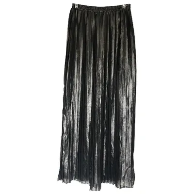 Pre-owned Michael Kors Maxi Skirt In Metallic