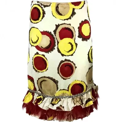 Pre-owned Marni Silk Mid-length Skirt In Multicolour