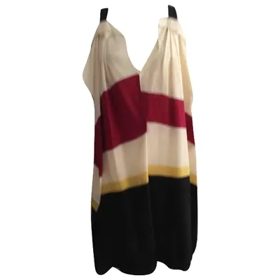 Pre-owned Vionnet Silk Mid-length Dress In Multicolour