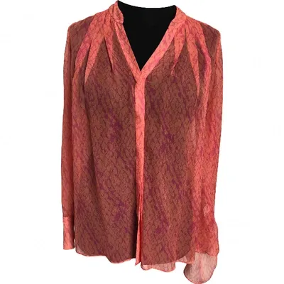 Pre-owned Matthew Williamson Silk Blouse In Orange