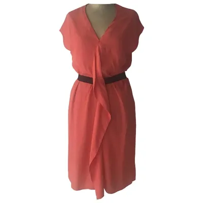 Pre-owned Comptoir Des Cotonniers Mid-length Dress In Orange