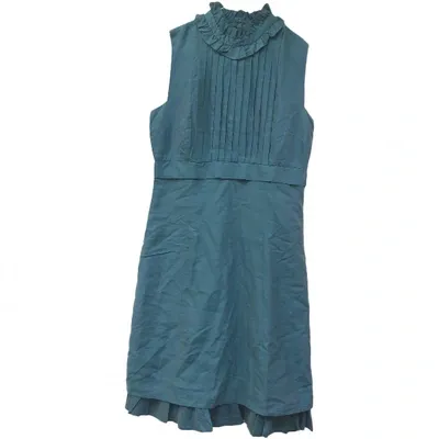 Pre-owned Max Mara Mini Dress In Green