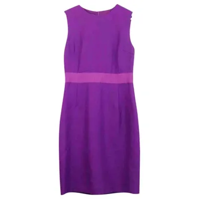 Pre-owned Giambattista Valli Silk Mid-length Dress In Purple