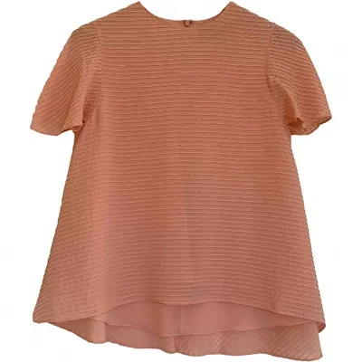 Pre-owned Balenciaga Silk Blouse In Pink