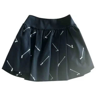 Pre-owned Marc Jacobs Wool Mid-length Skirt In Black