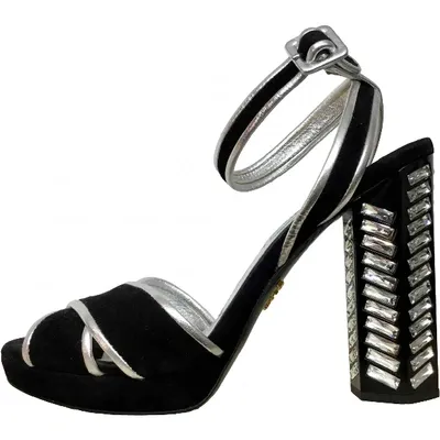 Pre-owned Prada Sandals In Black