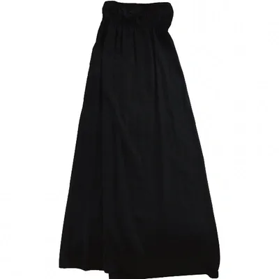 Pre-owned Twelfth St. By Cynthia Vincent Maxi Dress In Black