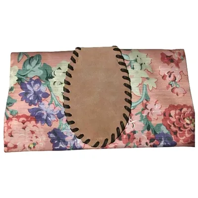 Pre-owned Luisa Beccaria Silk Clutch Bag