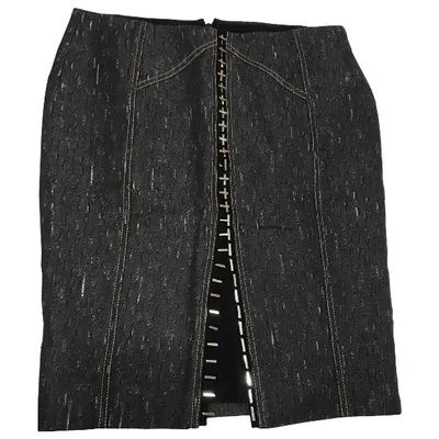 Pre-owned Versace Linen Mid-length Skirt In Other