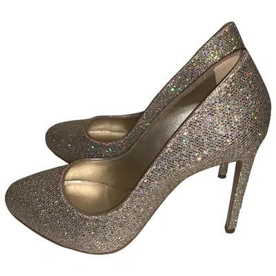 Pre-owned Casadei Glitter Heels In Multicolour