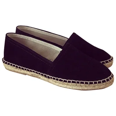 Pre-owned Reiss Black Suede Espadrilles