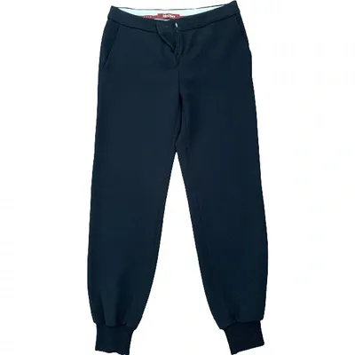 Pre-owned Max Mara Trousers In Black