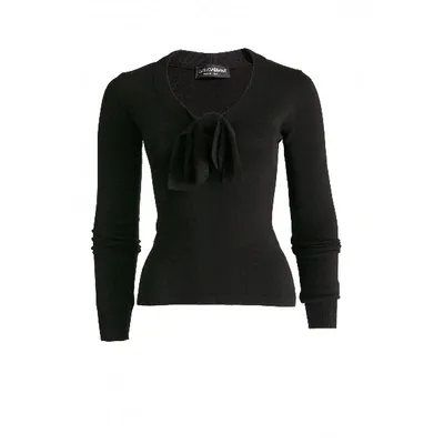 Pre-owned Dolce & Gabbana Wool Top In Black