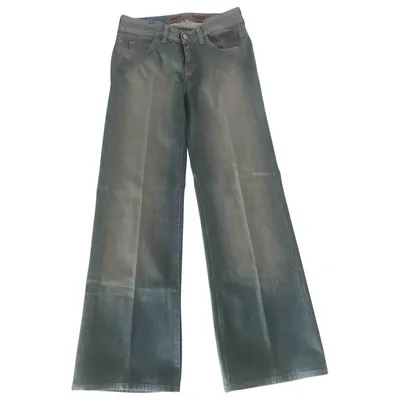 Pre-owned Notify Turquoise Cotton - Elasthane Jeans